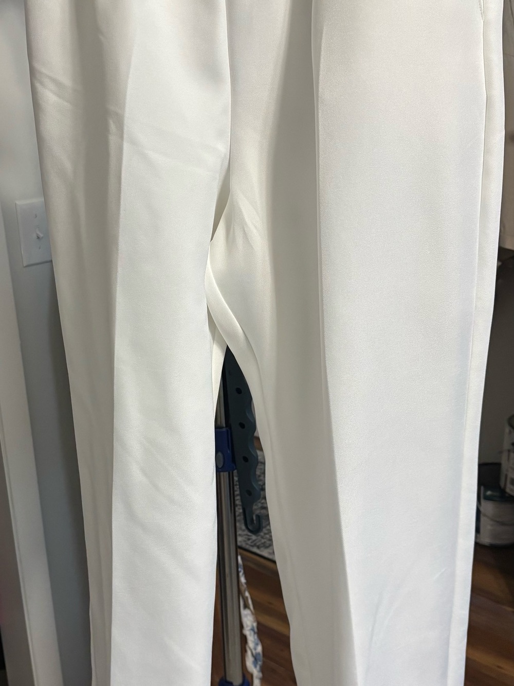 Karen Scott White Straight-Leg Pants